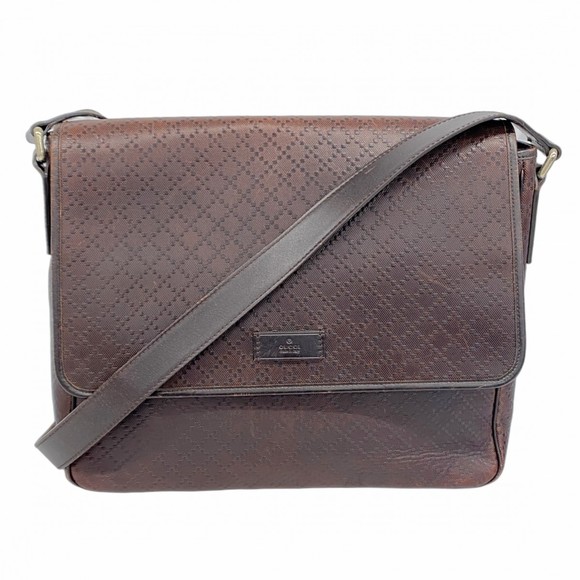 Gucci Diamante Brown Canvas shoulder - Picture 1 of 10